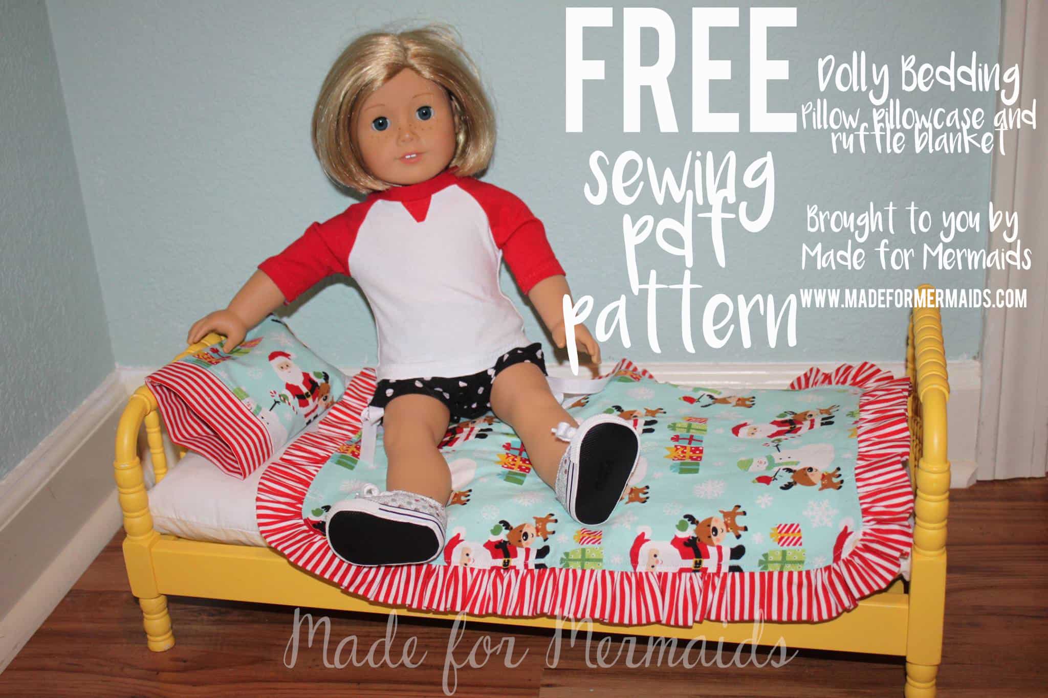 FREE Dolly bedding- pillow, pillowcase and ruffle blanket