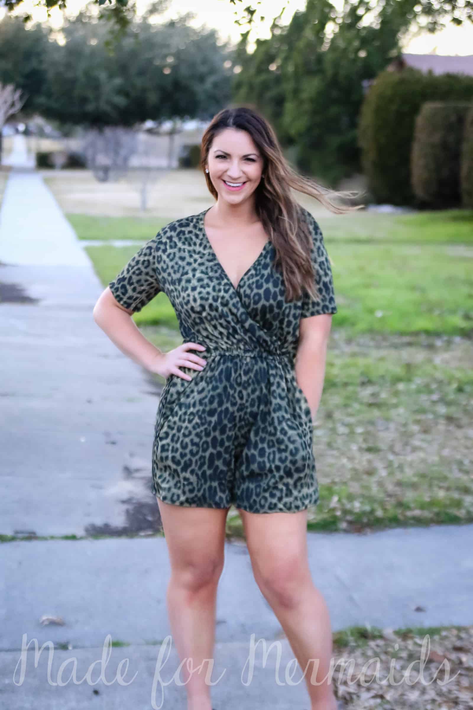 A photo of a finished Megan Romper and Dress.