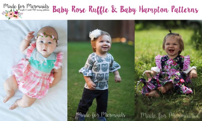 Made for Mermaids Baby Rose Ruffle and Baby Hampton Patterns