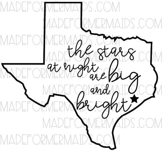 Download Texas Svg And Png Cut Files Stars At Night