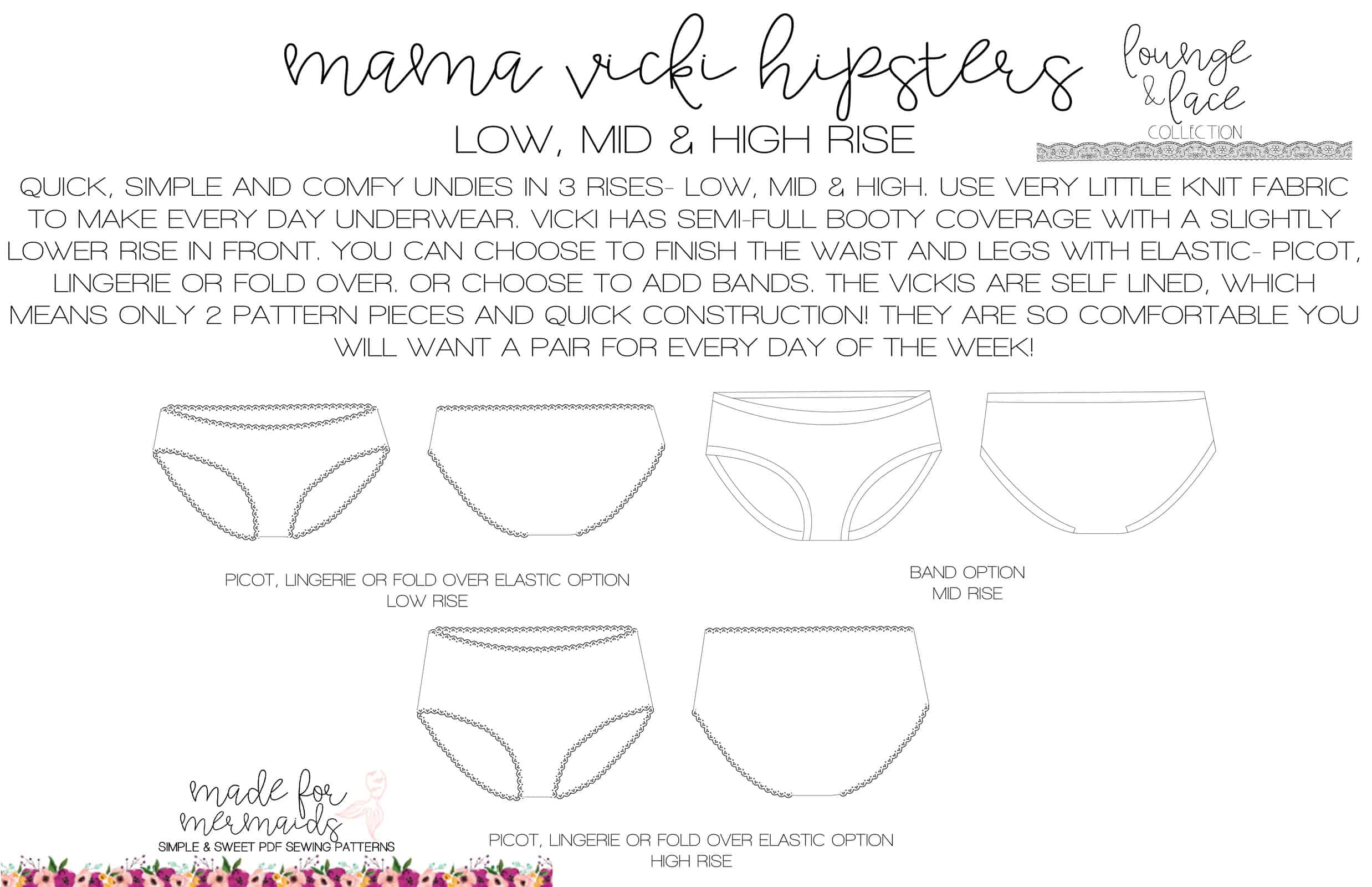 Lounge & Lace Collection- Women's Vicki Hipsters
