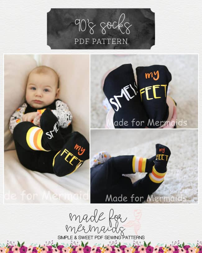 Baby Sloane's Knee High Socks. Downloadable PDF Sewing Pattern for Baby  Sizes Newborn to 24 Months.