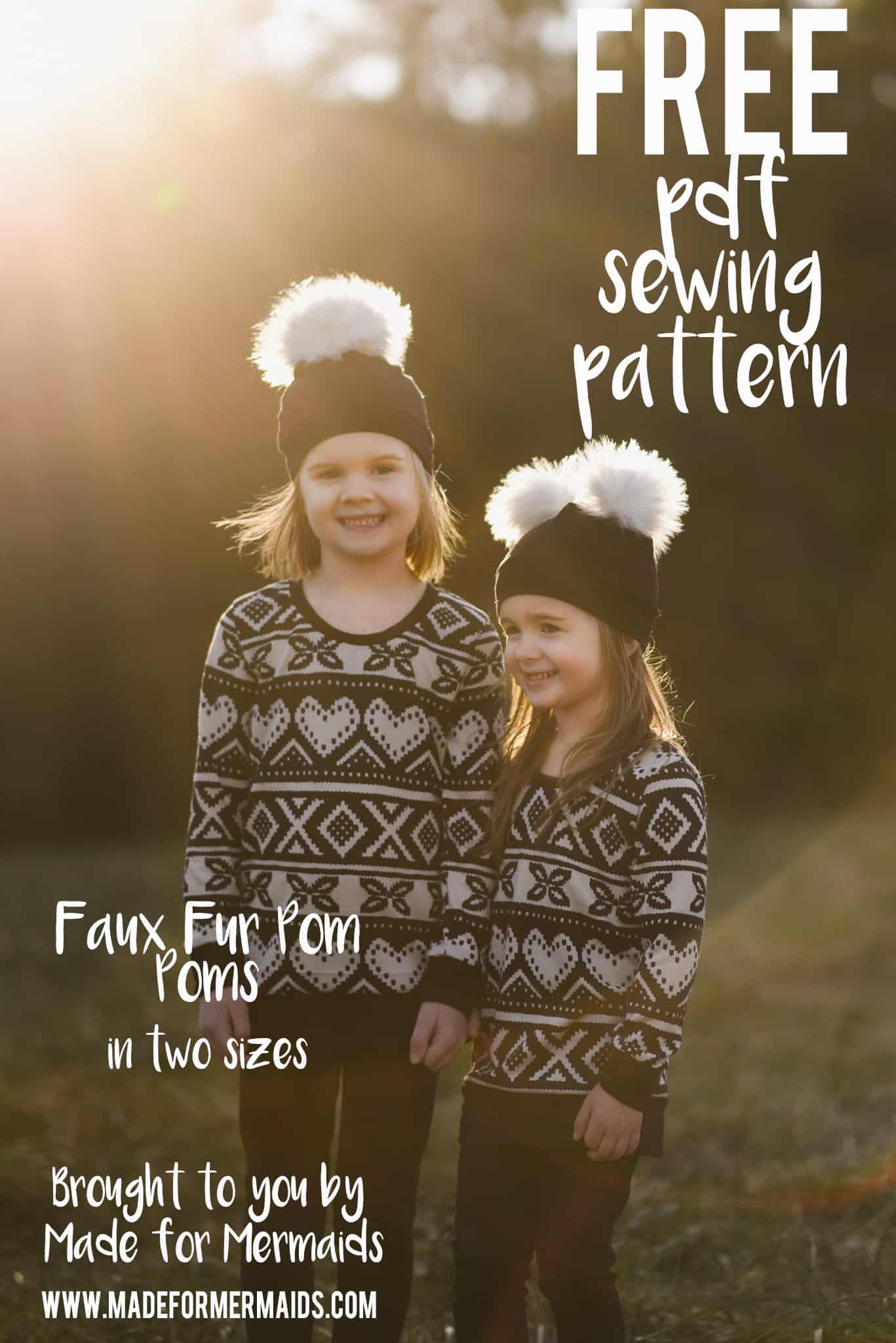 Fur Pompom PDF Sewing Pattern & Tutorial – Darling Leather And Fur LLC