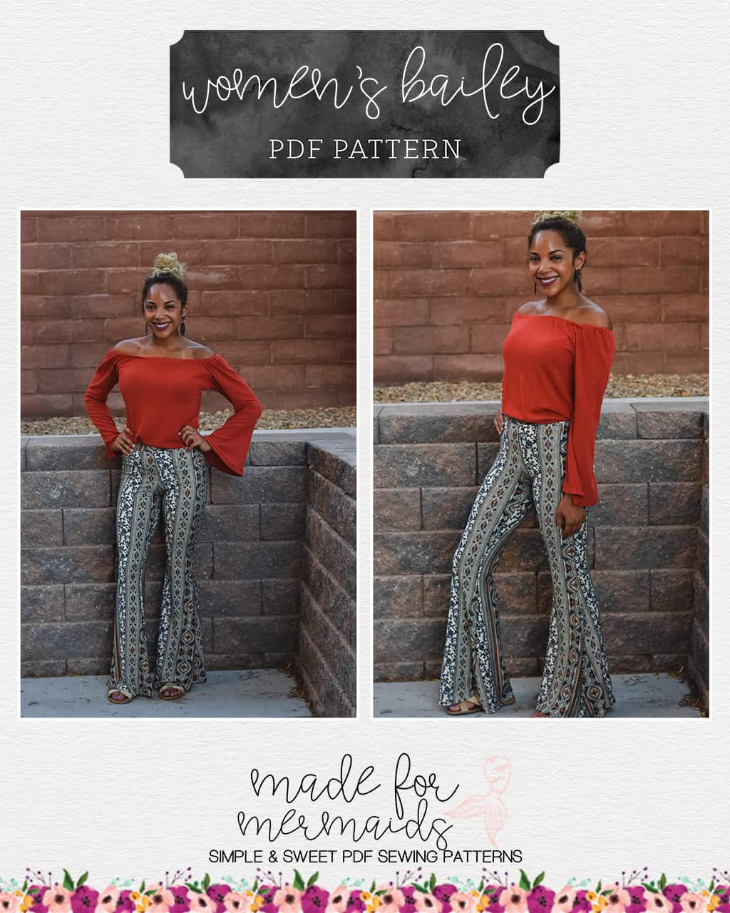 35+ Bell Bottoms Pants Sewing Pattern - FrederickDel