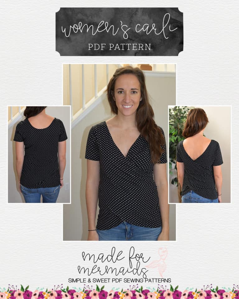 Lounge & Lace Collection- Women’s Carli Crossover & Twist Back Top Pattern