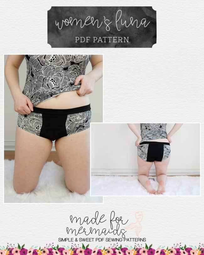 Lounge & Lace Collection- Women's Luna Leakproof Pattern