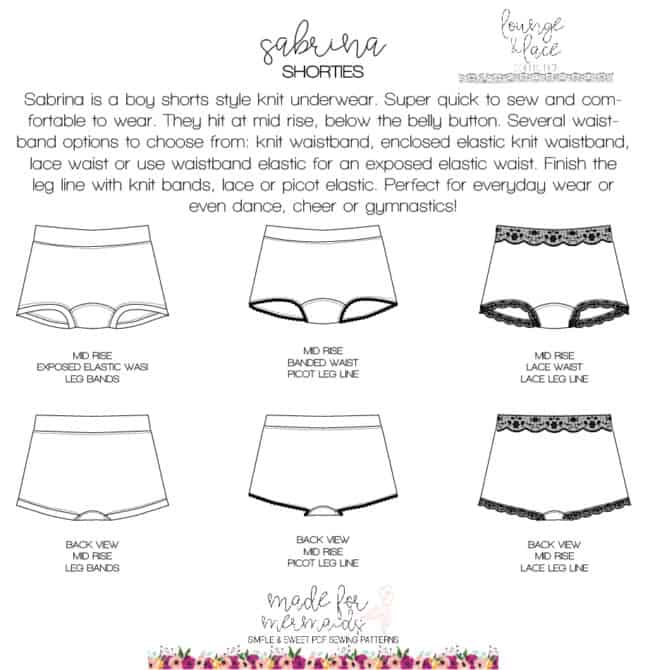 Lounge & Lace Collection- Youth Sabrina Shorties