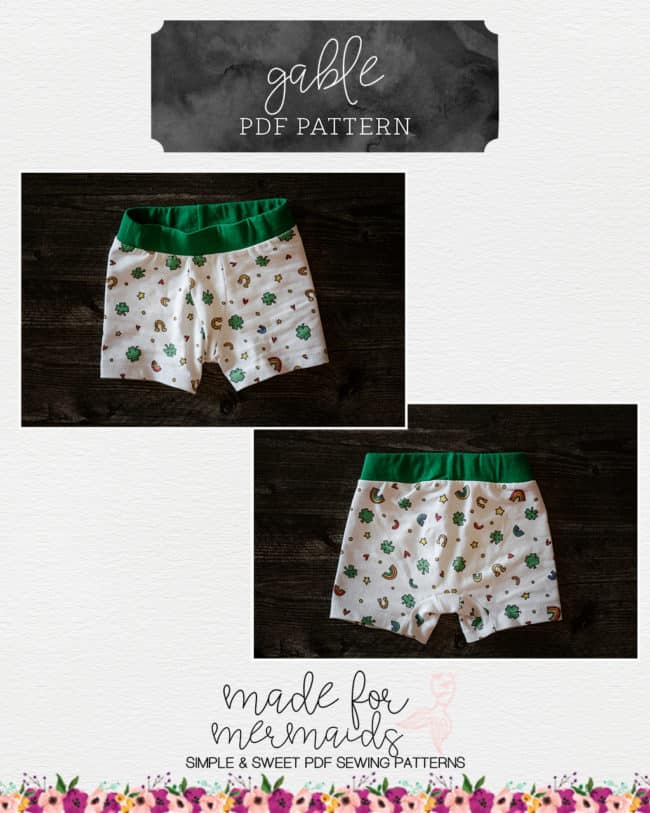 Lounge & Lace Collection- Youth Gable Boxer Brief Pattern