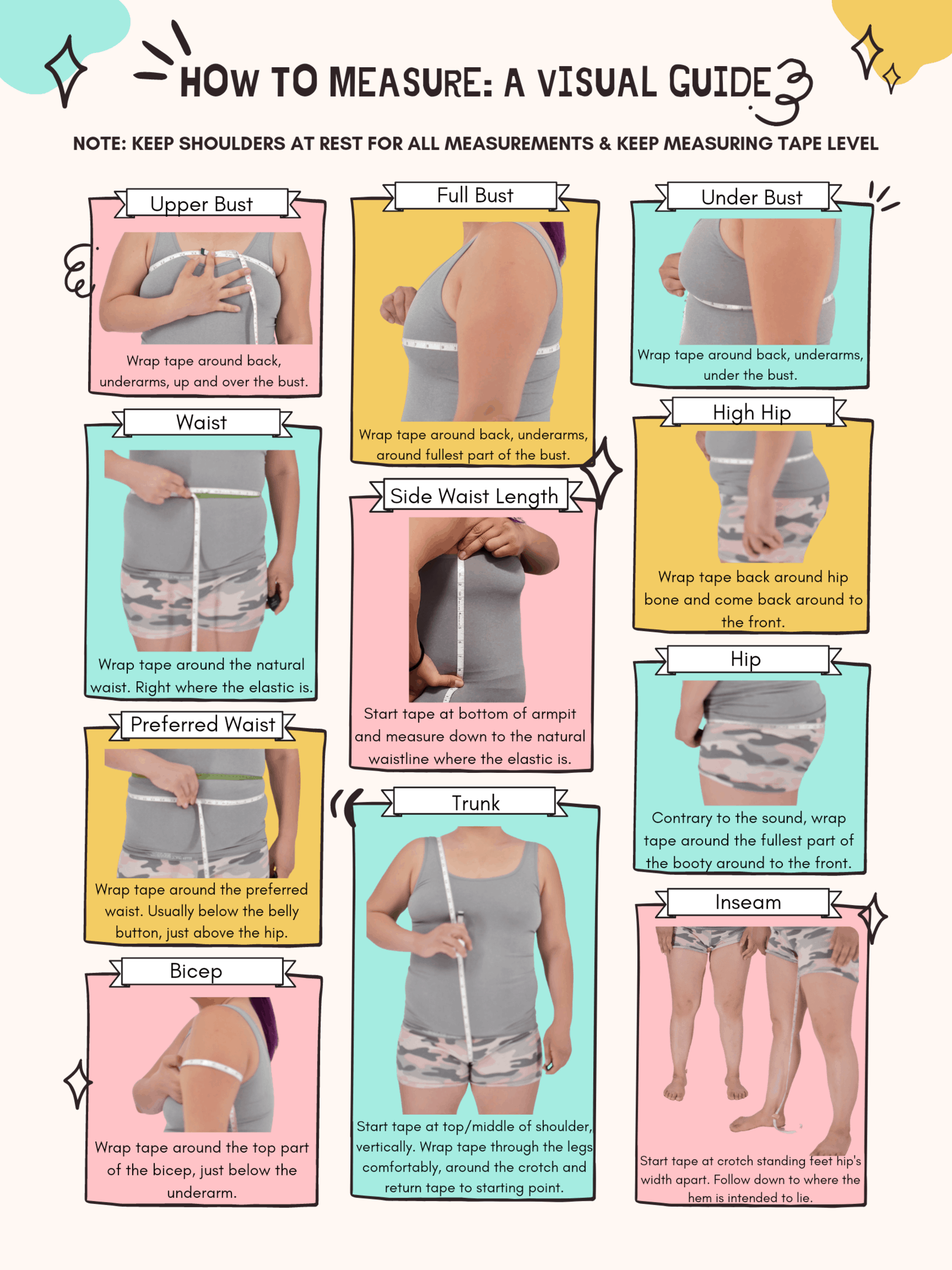 How To Measure Your Body Using A Measuring Tape 