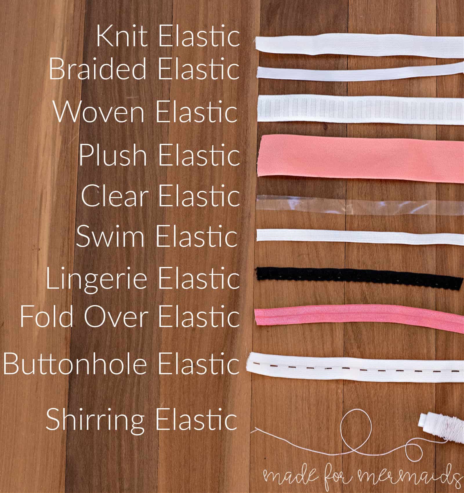 Types of Elastic, Best Elastics for Sewing