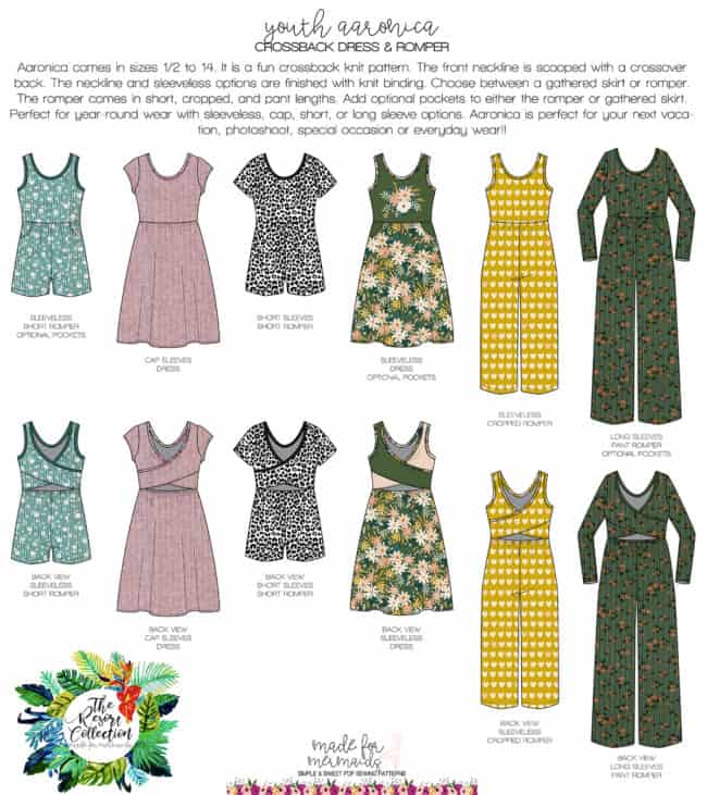 Resort Collection BUNDLE- Youth & Women’s Aaronica Patterns