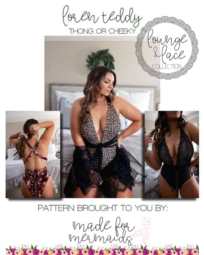 Lounge & Lace Collection: Loren Teddy Thong & Cheeky