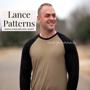 Lance Patterns (men's standards size chart)
