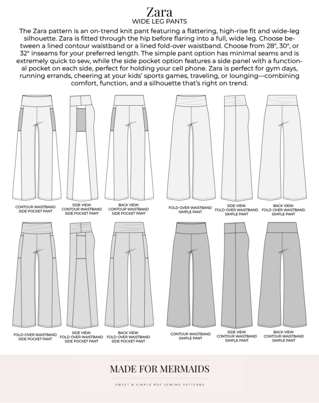 BUNDLE Barbelle Collection: Adult & Youth Zara Wide Leg Pants - Image 3